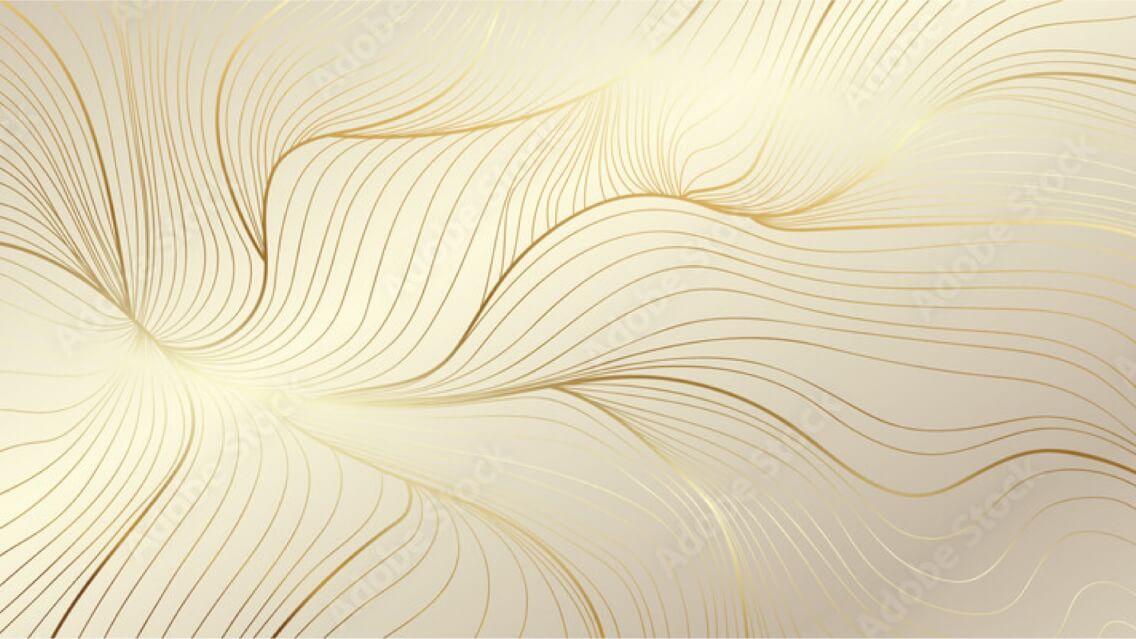 Cream and Metallic Gold Swirling Abstract Background