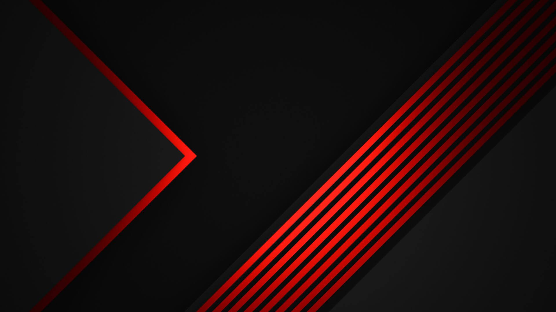 Black background with sharp red abstract design